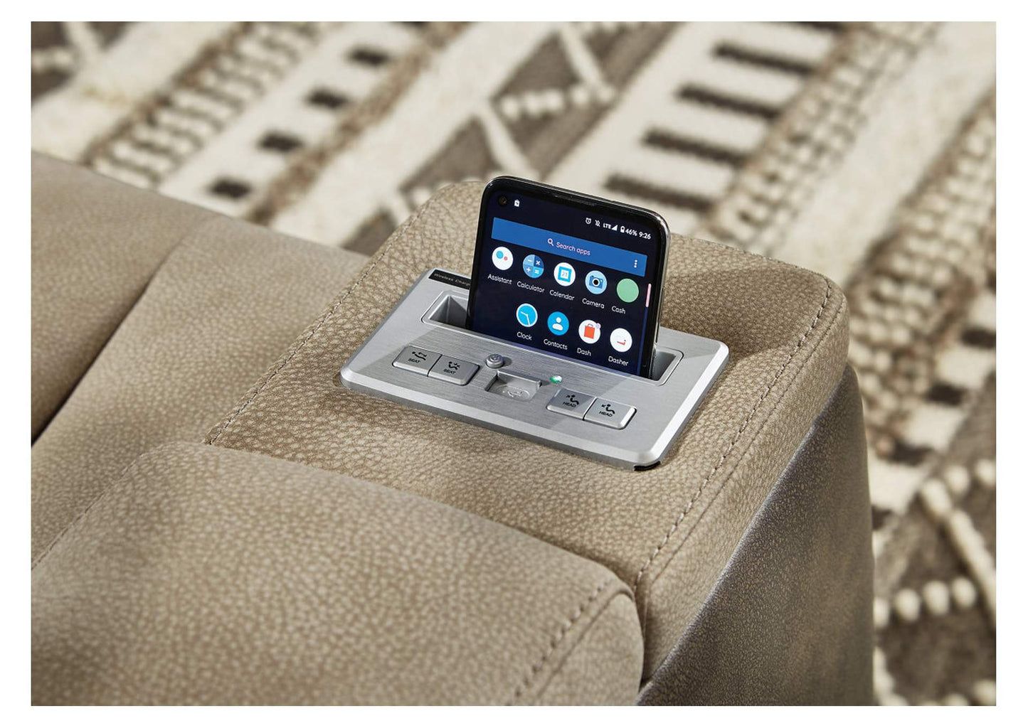 Next-Gen Durapella Performance Fabric Dual Power Reclining Sofa and Loveseat