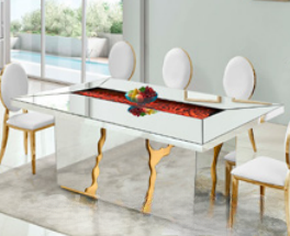 White mirror Table