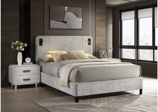 LIGHT GRAY FREYA BED
