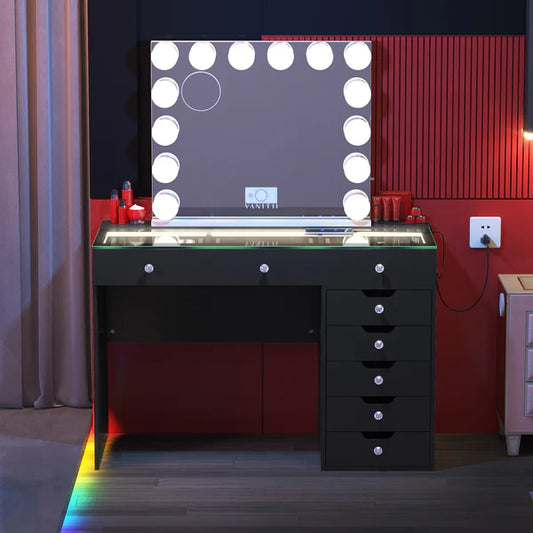 Promotion ! Diana 8 Vanity Set with 14 Bulbs Vanity Mirror