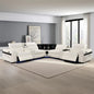Power Recliner Air Leather Sectional MC3028A White