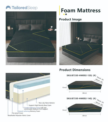 Queen 14inch Sponge mattress
