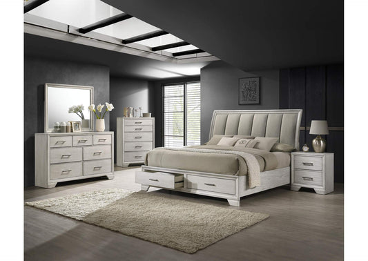 JAYMES BED - WHITE