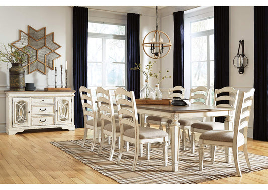 Realyn Oval Extendable Dining Table and 8 Chairs