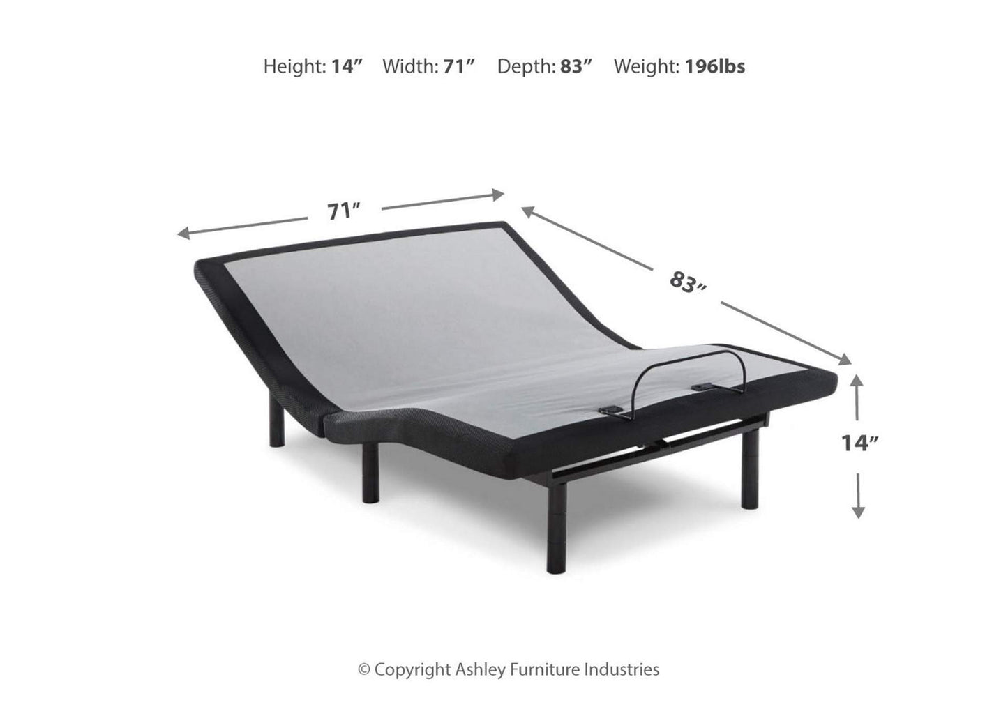 Head-Foot Model King Adjustable Base
