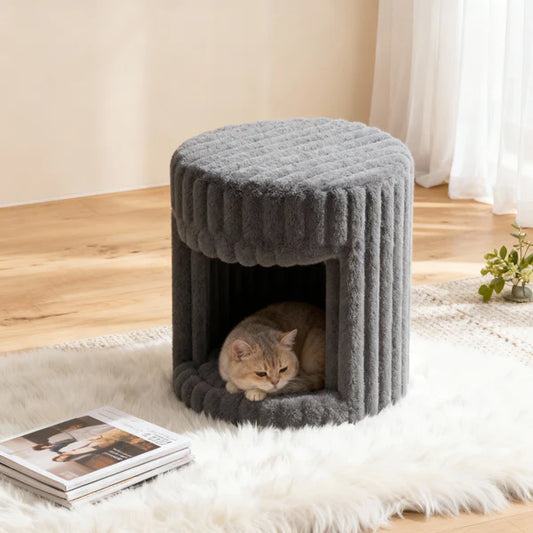 VANITII Super Soft Rabbit Hair Cat Bed