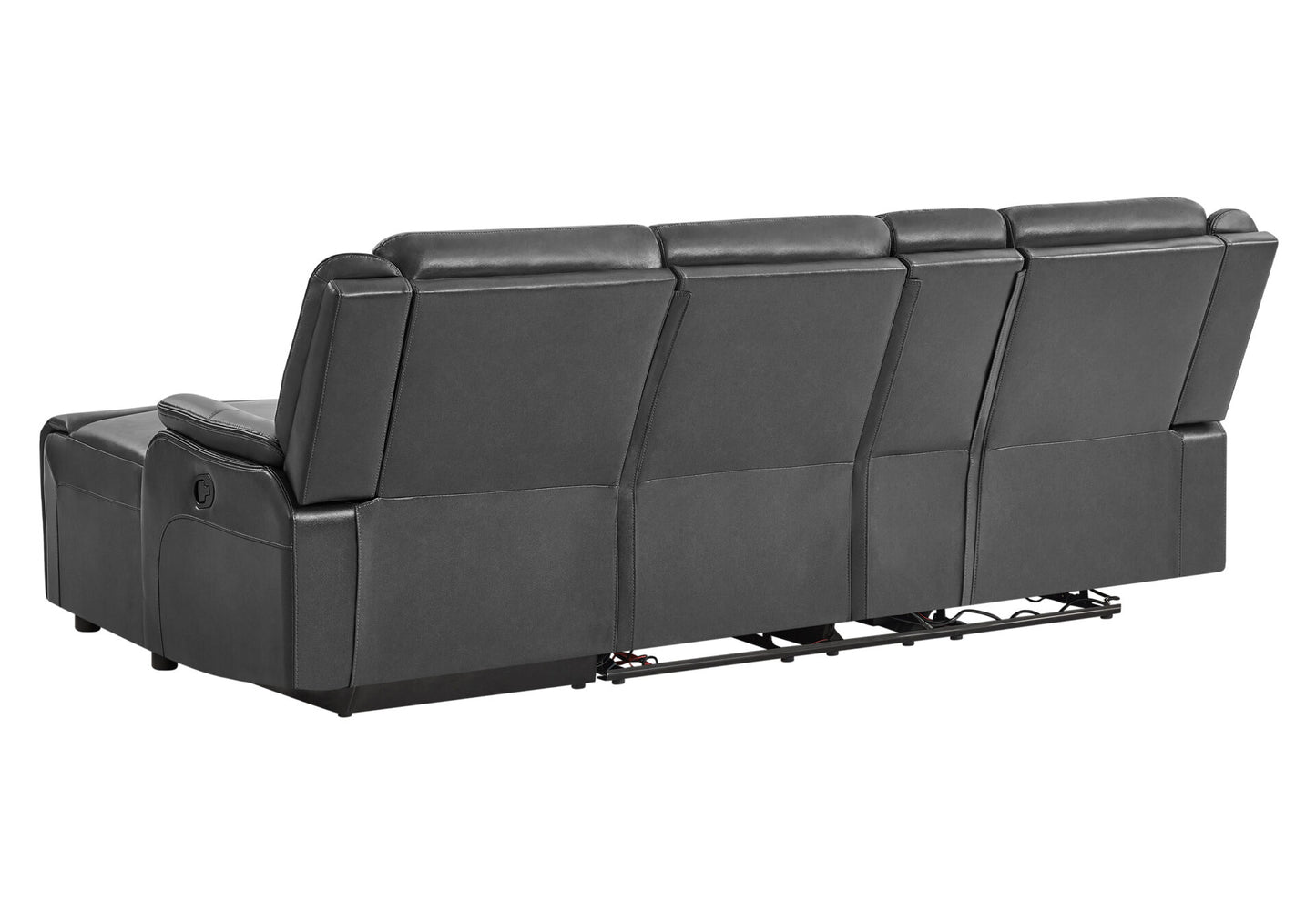 BLANCHE CHARCOAL SECTIONAL WITH PUSHBACK CHAISE