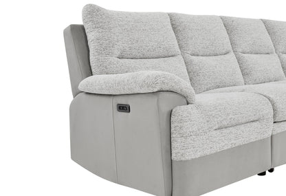 GREY/ICE SECTIONAL WITH PULLOUT BED AND USB