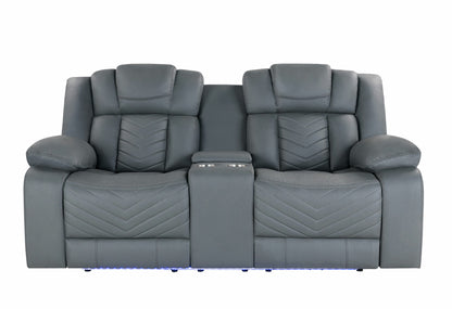 POWER RECLINING SOFA/POWER CONSOLE RECLINING LOVESEAT/POWER RECLINER W/LED