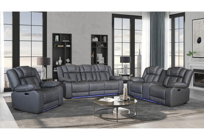 POWER RECLINING SOFA/POWER CONSOLE RECLINING LOVESEAT/POWER RECLINER W/LED