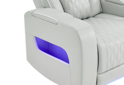 POWER RECLINING SOFA & LOVESEAT WITH LED