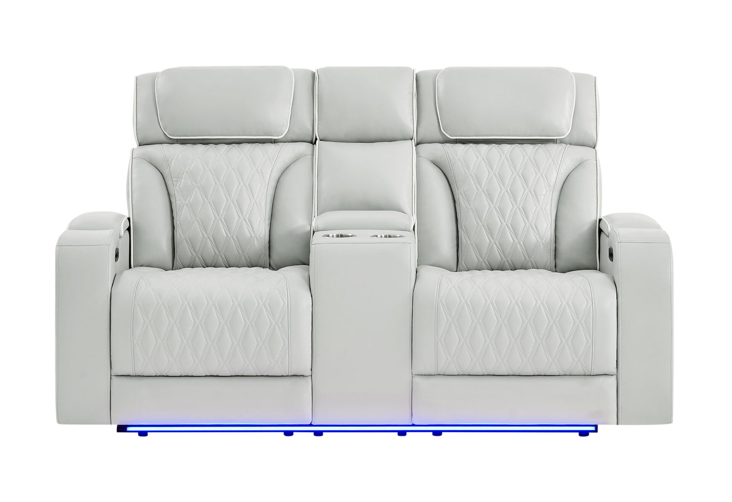 POWER RECLINING SOFA & LOVESEAT WITH LED