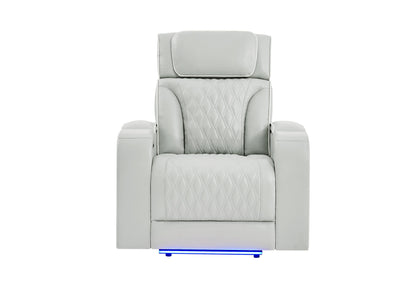 POWER RECLINING SOFA & LOVESEAT WITH LED