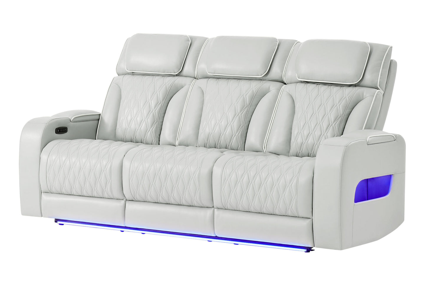 POWER RECLINING SOFA & LOVESEAT WITH LED