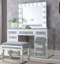 Silver Mirror Vanity