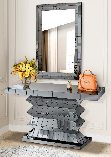 Gray Console table