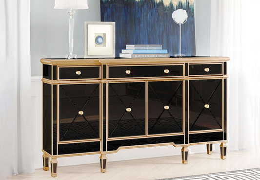 Black console table