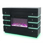 Luxury Leather Power Recliner with Rising Cabinet